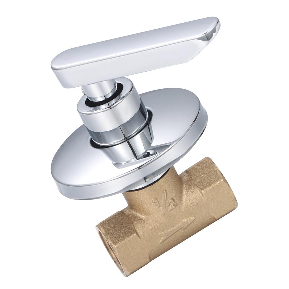 Valvola di Arresto Doccia 1/2" 3/4" A Quarto di Giro / Completamente Aperta Rapida Collegamento Tubazione Interruttore Nascosto Valvola di Chiusura in Ottone