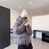 Puff cotton clothes women's winter thickened short hooded small man bread loose new puff cotton coat