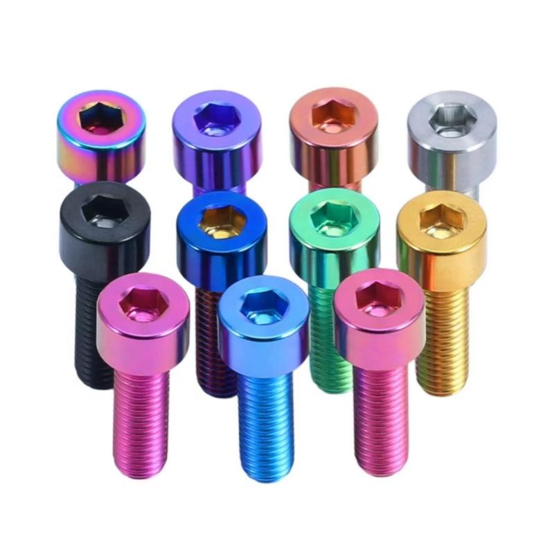 M5 M6 M8 Klasse 12.9 Kleurrijke Titaniumlegering Zeskantbout Fiets Motor Bout Fietsaccessoires