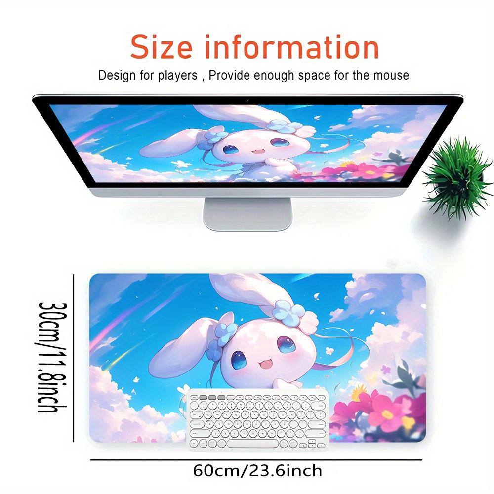 1pc Cinnamoroll Flowers SkyComputer Pad with Vibrant Game Machine Print, Mouse Pads for Desk0515024
