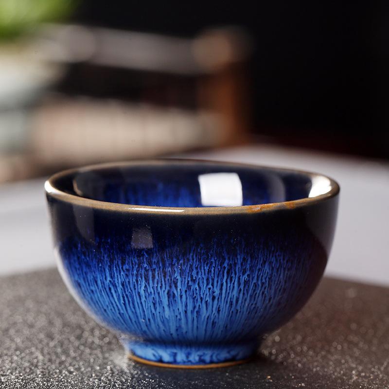 75ml Japanese Style Kiln Change Ceramic Teacup Household Kung Fu Retro Water Cup Creative Teaware Wine Drinkware Cup New