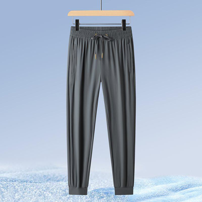 

Men s High-Quality Ice Silk Quick-Dry Summer Sports Trousers 4XL