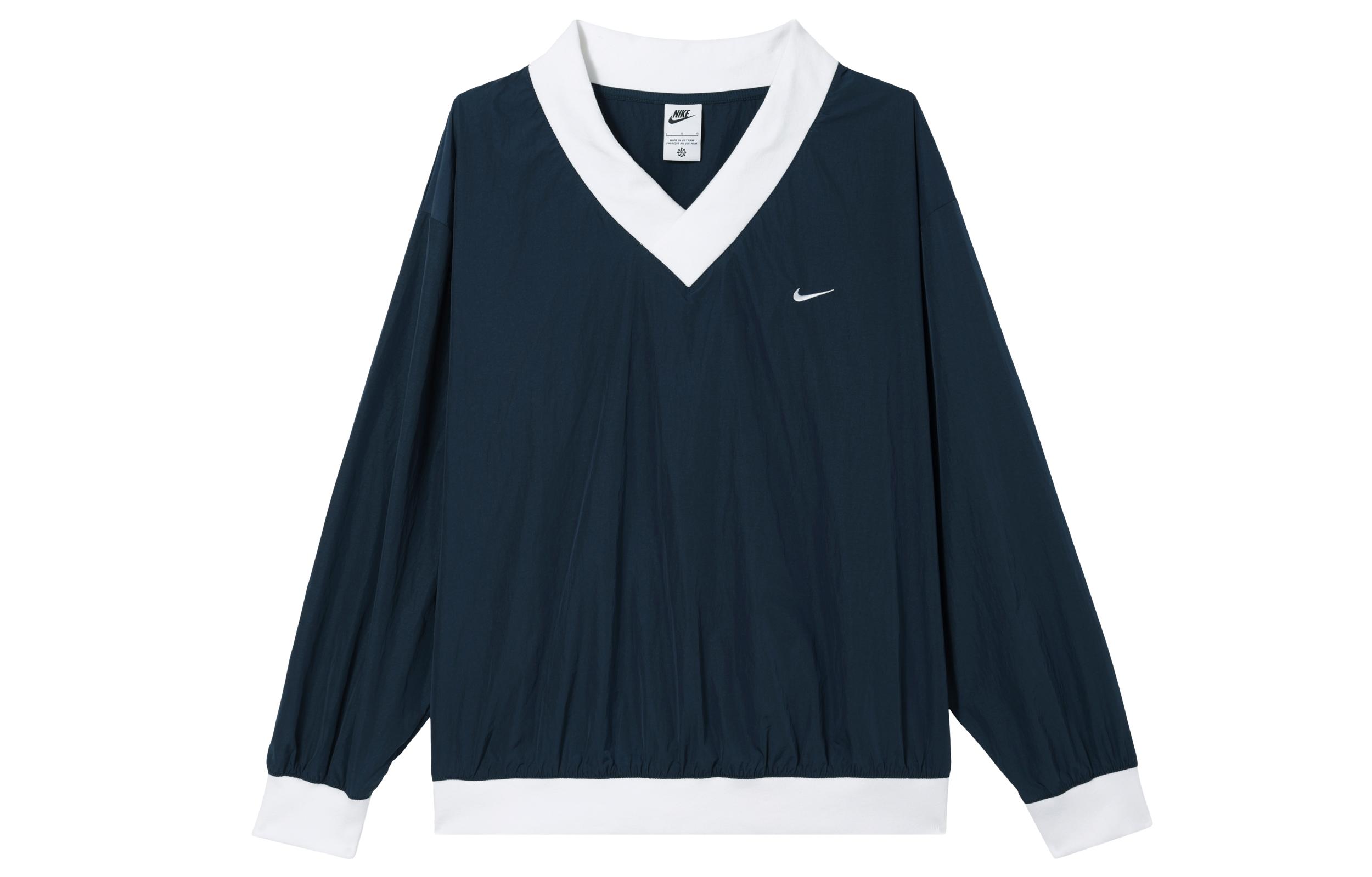 

Nike Sportswear Essential Women s Loose Uv Woven Long-Sleeve V-Neck Top FV7650-480 L