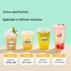 650ml Disposable Milk Tea & Drink Cups with Lids (20 Sets)
