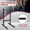 Heavy Duty Dip Bar Station Push Up Bar with Foam Handles for Home Gym, Multi-function Full Body Workout Equipment for Tricep Dips L-Sits