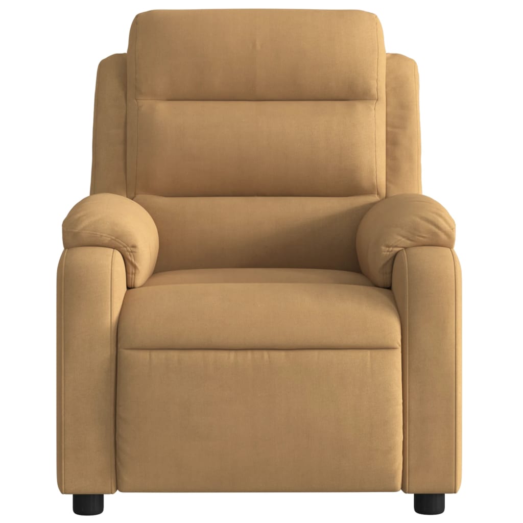Recliner Chair Brown Velvet