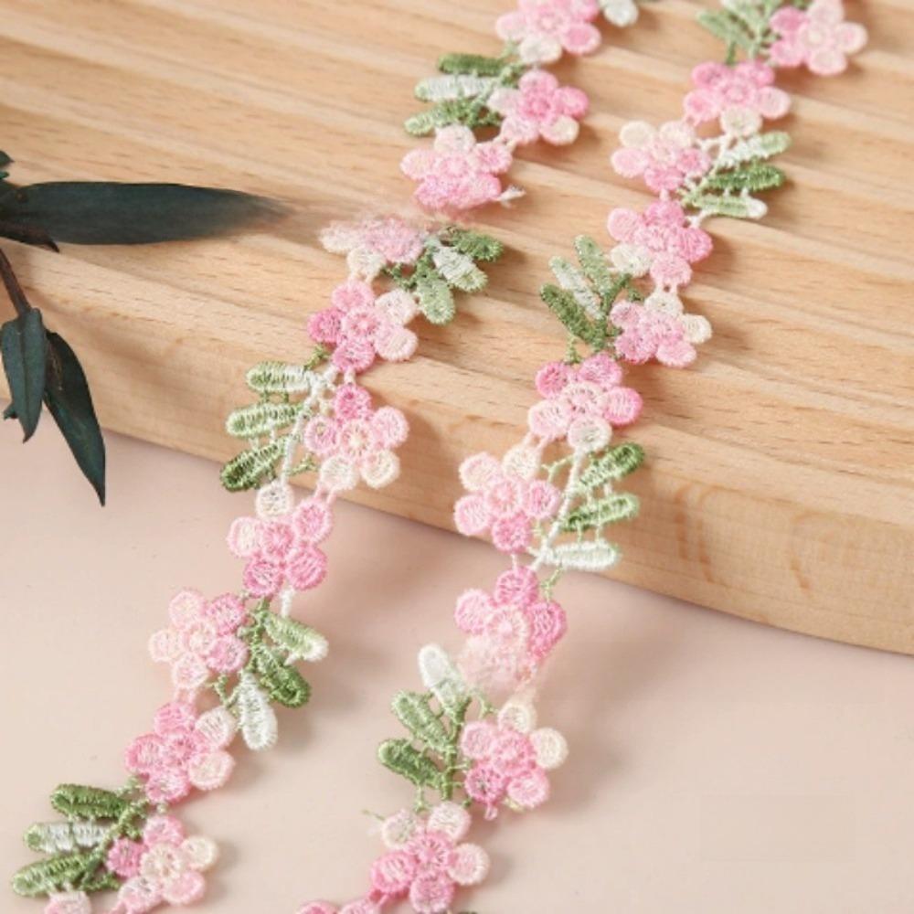 Polyester Thread Flower Lace Trim Water-soluble Embroidered Lace Trim  Sewing Projects 6