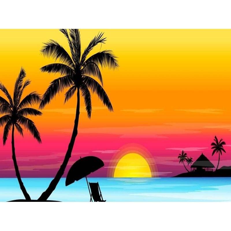 Diamond Painting Landscape Kits Full Round Diamond Embroidery Cross Stitch Diamond Mosaic Handcraft Home Decor