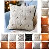 Pumpkin Fall Throw Pillow Covers Embroidery Fluffy Plush Accent Pillow Cases Plush Pillow Case Halloween Farmhouse Home Decor