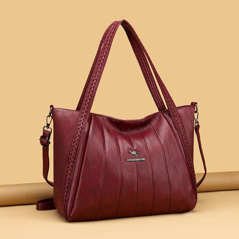 Tote Große Tasche, Damentasche, Einzelschultertasche, Großes Fassungsvermögen, Modisch für Frauen, Mutter mittleren Alters, Unterarmtasche