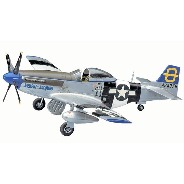 Hasegawa 1/48 U.S. Army P-51D Mustang Plastic Model Kit JT30, Standard Color, Medium