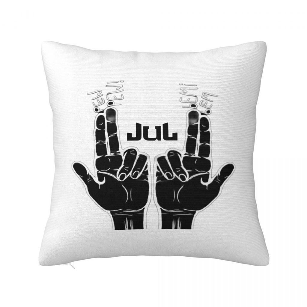 Rapper JUL Square Pillowcase Cushion Cover Pillow Case Throw Pillow Cover for Home Sofa Living Room