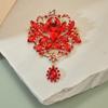 European & American Retro Crystal Brooch: High-End Court Style Pin Fashion Accessories.