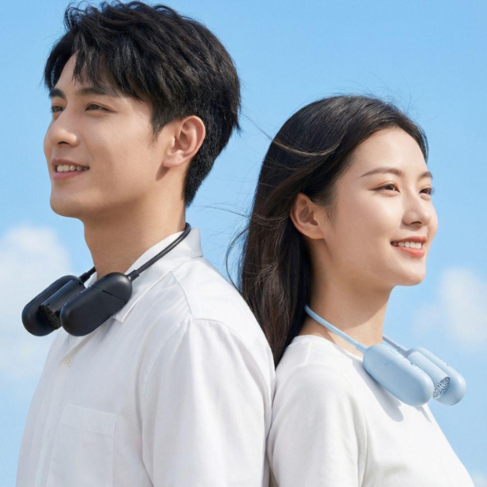Adjustable Air Outlet Neck Fan USB Rechargeable Strong Wind Cooling Fan Low Noise Lightweight Hanging Fan Summer Scenarios