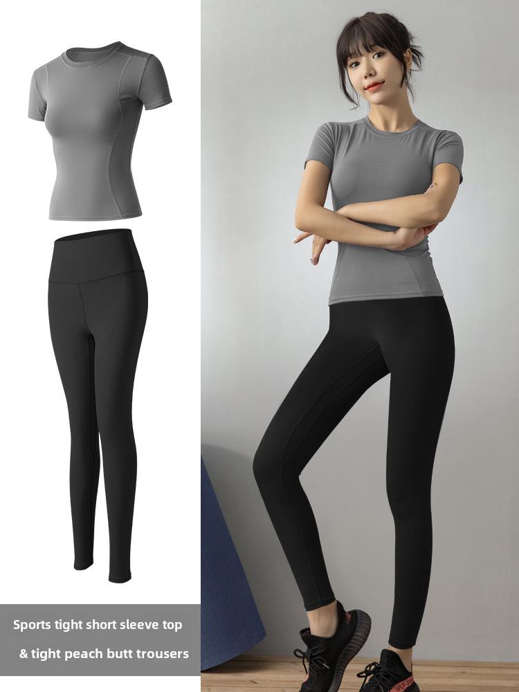 Juyitang Women's Summer Slim Fit Sexy Yoga & Running Sports Suit
