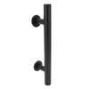Black Barn Door Handle Double Side Sliding Door Round Concealed Pull for Cabinet Door