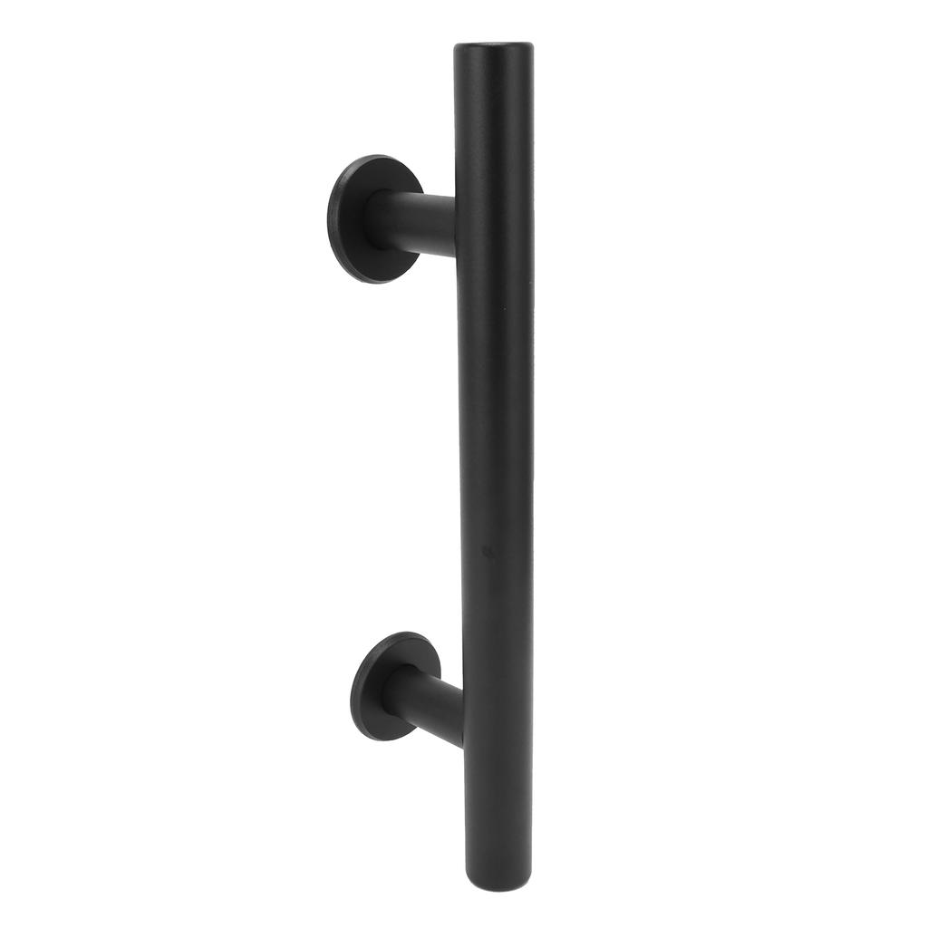 Black Barn Door Handle Double Side Sliding Door Round Concealed Pull for Cabinet Door
