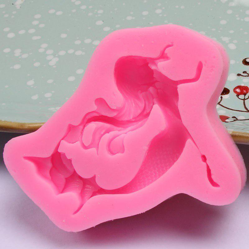 Silikonform Meerjungfrau-Form Fondantformen Backen Gebäck Pudding Schokoladenform Kuchendekorationswerkzeuge