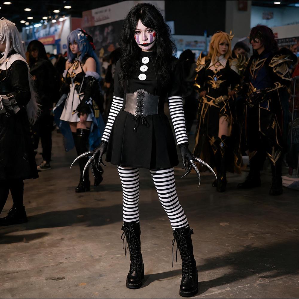 Tuta Cosplay Uomo Mascherato di Five Nights at Freddy's 2, Costume Horror di Halloween
