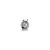 Yamazaki Jitsugyo Slim Trash Can with Lid, Side Opening Type, White W18.6 x D38.6 x H55cm Tower Thin Sorting 1524