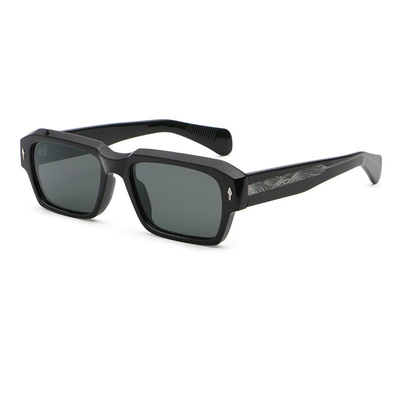 High-End Retro European Square Sunglasses - Unisex Street Style Fashion