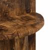 Side Table Smoked Oak Ø 39.5 x 55 cm Engineered Wood