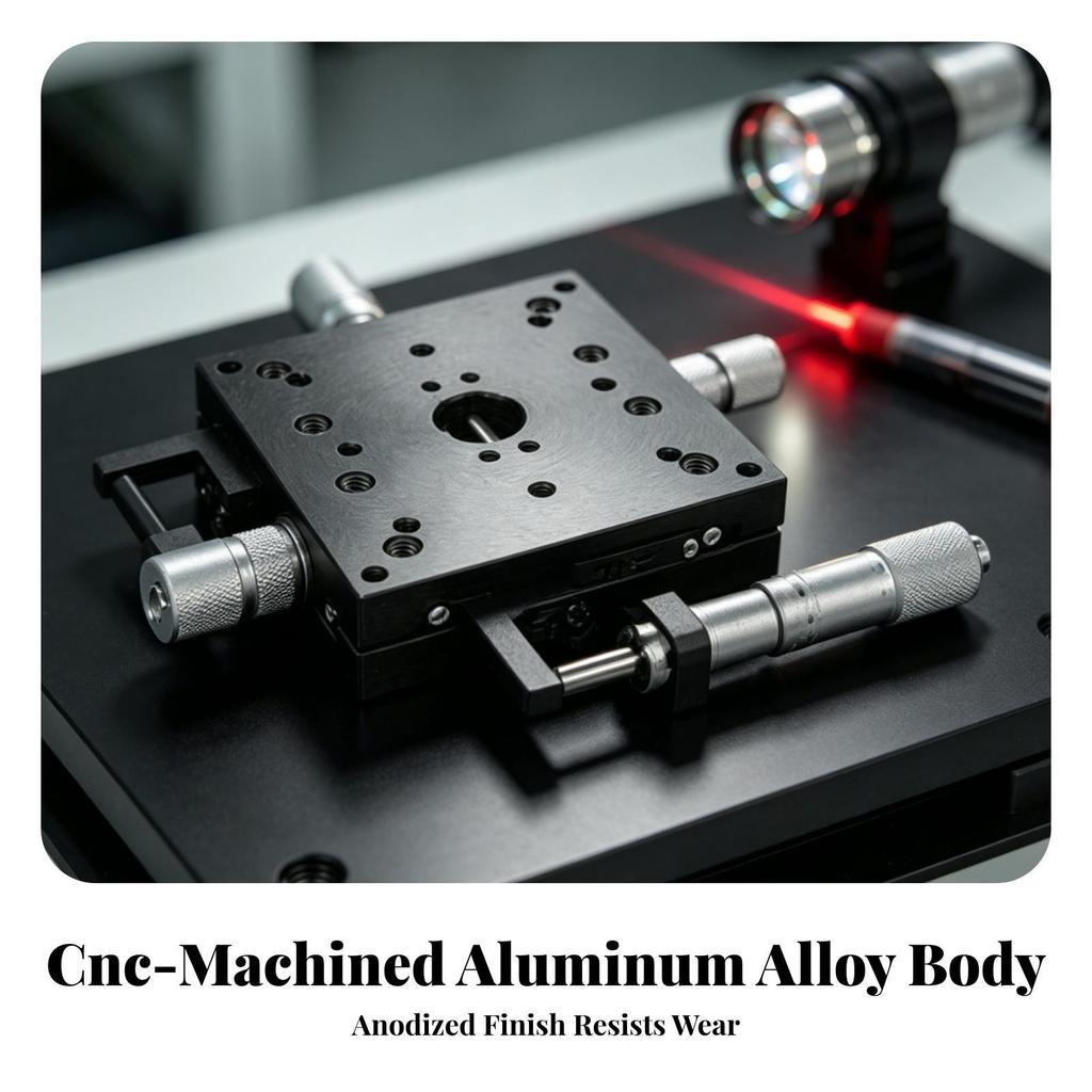XY Positioning Stage Two-Axis Manual Slide Table Long-Lasting for Optical Setups