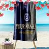Msv Duisburg Custom Name Print Beach Towel Large Soft Quick Dry Towel For Beach Camping Swimming