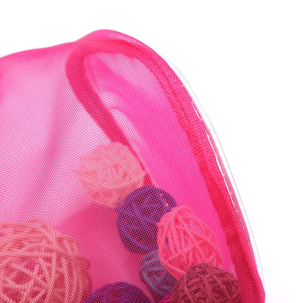 2pcs Yarn Dispenser Hole Yarn Storage Bag Zipper Closure Knitting Organizer Tote For Crocheting