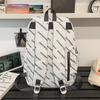School bag high value letter back couple solid color casual simple light outdoor large capacity