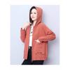 Women's Spring and Autumn Plus Size Hundred Windbreaker Hooded Zipper Paragraph Short Workwear Jacket