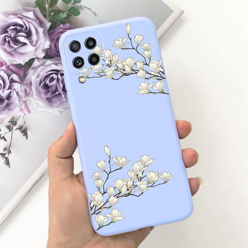 Für Samsung Galaxy M22 F22 Hülle Samsung M22 F22 4G SM-M225F E225F Mode Mond Design Weiches Silikon Schutzhülle Handyhüllen