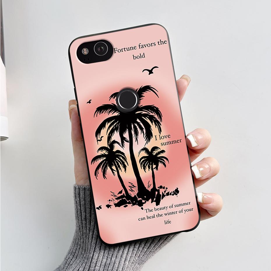 Matte Case For Google Pixel2 Pixel 2 XL Shockproof Cartoon Phone Cover for Google Pixel 2 XL 2XL Soft Silicone TPU Cases Bumper