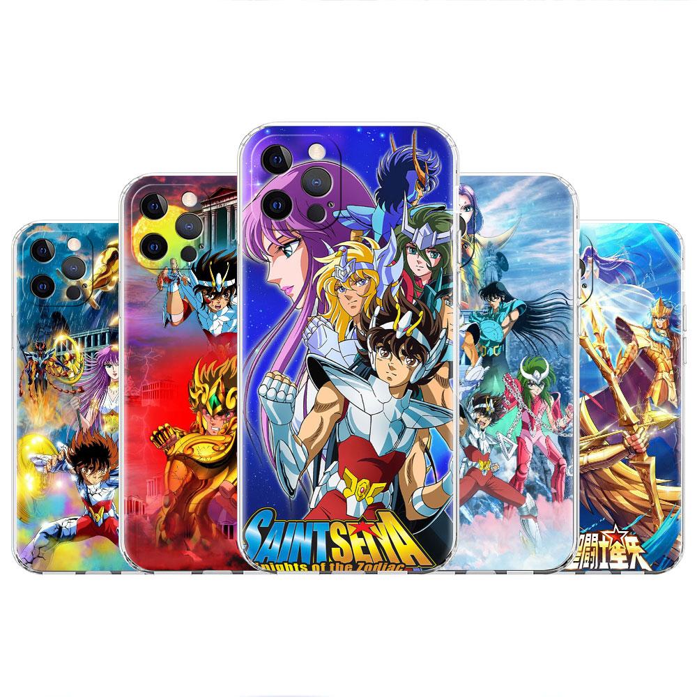 Sainte Seiya Japan Anime Cover For Apple iPhone 14 13 12 11 Pro Max XS XR max X 8 7 6S 6 Plus Silicone Soft Phone Funda Case