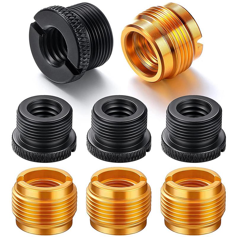 4 Stück Mikrofonklemmen Schrauben Gewindeadapter Konverter Umwandlungsmutter Adapter