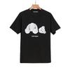 Manufacturer wholesale tide brand angel severed head teddy bear printed T-shirt loose men and women ins couple letter short sleeves