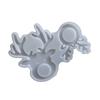 2 Cavities Reindeer Silicone Moulds Resin Pendant Molds for Epoxy Resin Craft