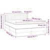 VidaXL Lit à sommier tapissier et matelas Gris clair 140x190cm Velours 3131075