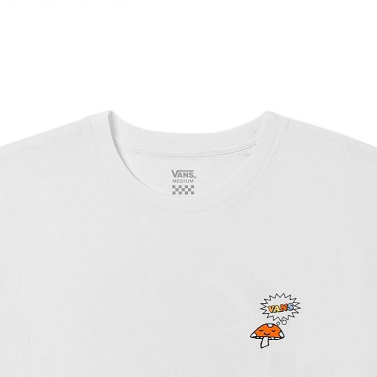 Vans Comfortable Soft Breathable Skin-Friendly Short Sleeve Regular T-Shirt Women Tops White VN0A7YHEWHT