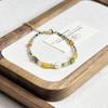 High-End Red Agate, Turquoise & Crystal Women's Bracelet with Natural Pearl