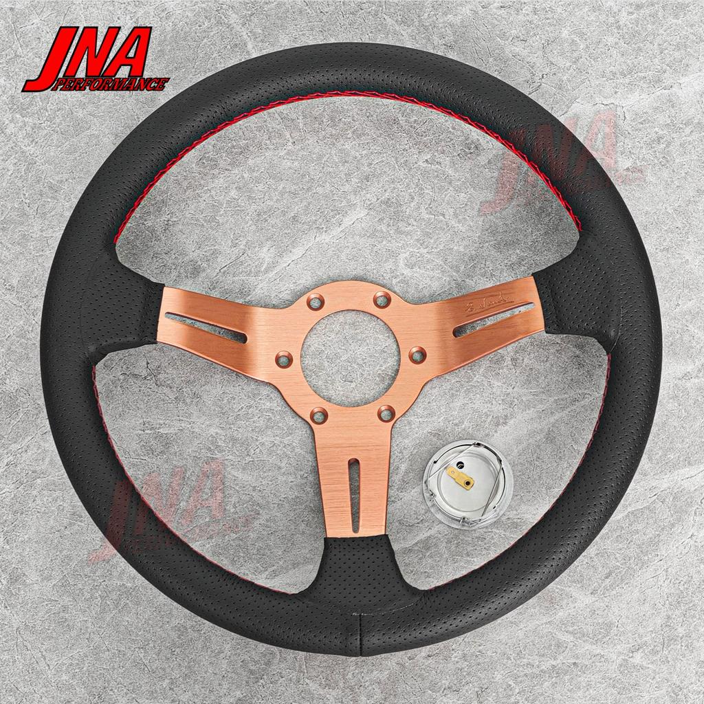 13inch JDM Drift Racing Steering Wheel Suede Leather Tuning Steering Wheel PC-ST18