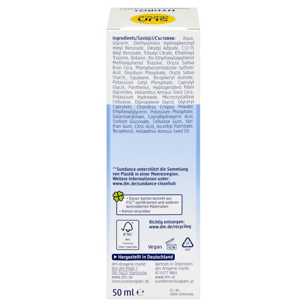 DM Sundance Fluido Solare Siero Viso Hydro LSF 50+, 50ml