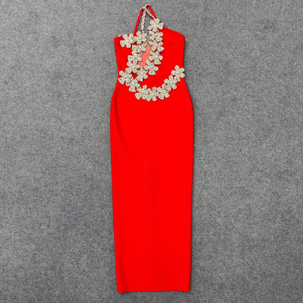 Novo Vestido de Noite Sexy Bodycon Bandagem Estilo Europeu e Americano para Comércio Exterior