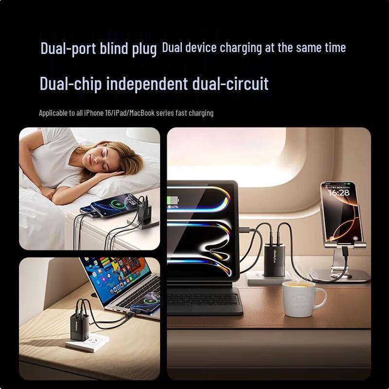 Lenovo ThinkPlus 45W Dual-Port GaN Type-C Fast Charger