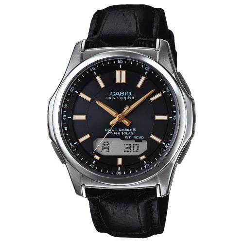

Мужские солнечные часы Casio WAVE CEPTOR с синхронизацией по радиоволнам, совместимые с 6 мировыми станциями (WVA-M630L-1A2JF)