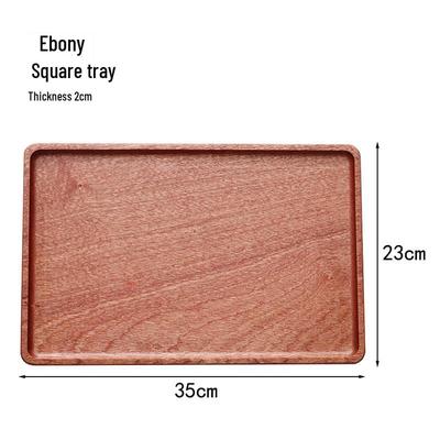 ZISIZ Ebony Wood Serving Tray and Pizza Board