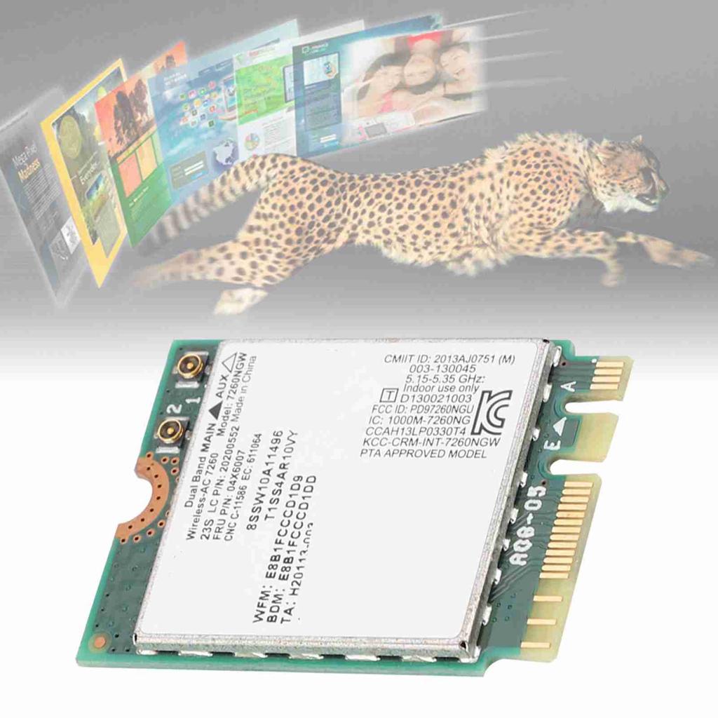 Dual Frequency Wireless Network Card for Intel 7260 AC 867Mbps Special for Lenovo ThinkPad