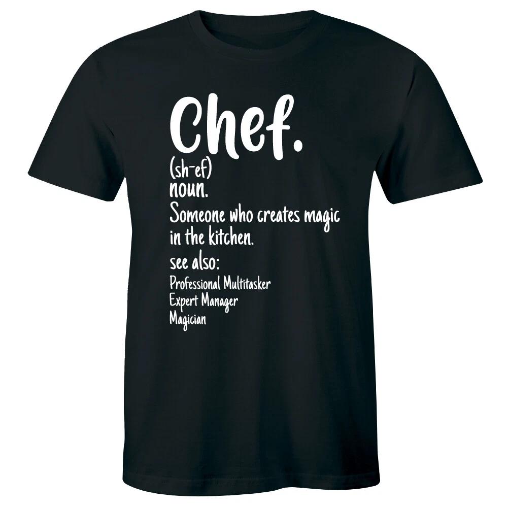 

Chef Someone Who Creates Magic In The Kitchen Funny Men s Definition T-Shirt 3XL
