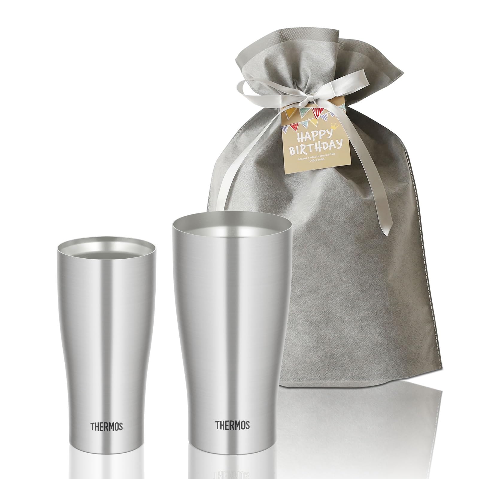 

Birthday Gift Thermos Cold Tumbler Large and Small Pair Set N 420ml+600ml [Zacca Lab. Original] Gift Set Packaging Women Men WarmCold Vacuum