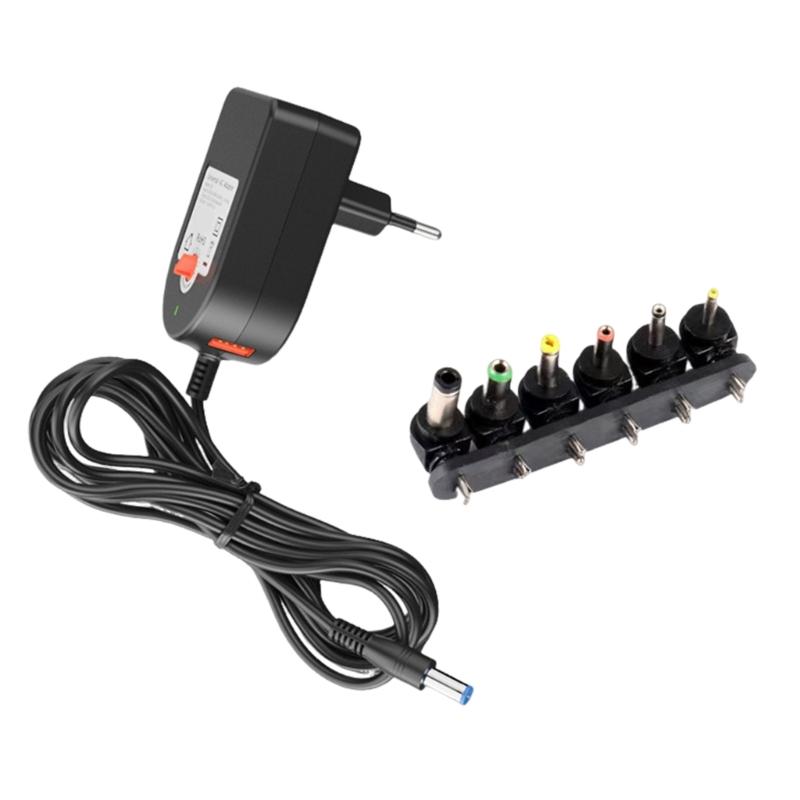 Adjustable 12V DC100-240V to DC5521 Power Supply Adapter 100-240V Input with Safety Protections
